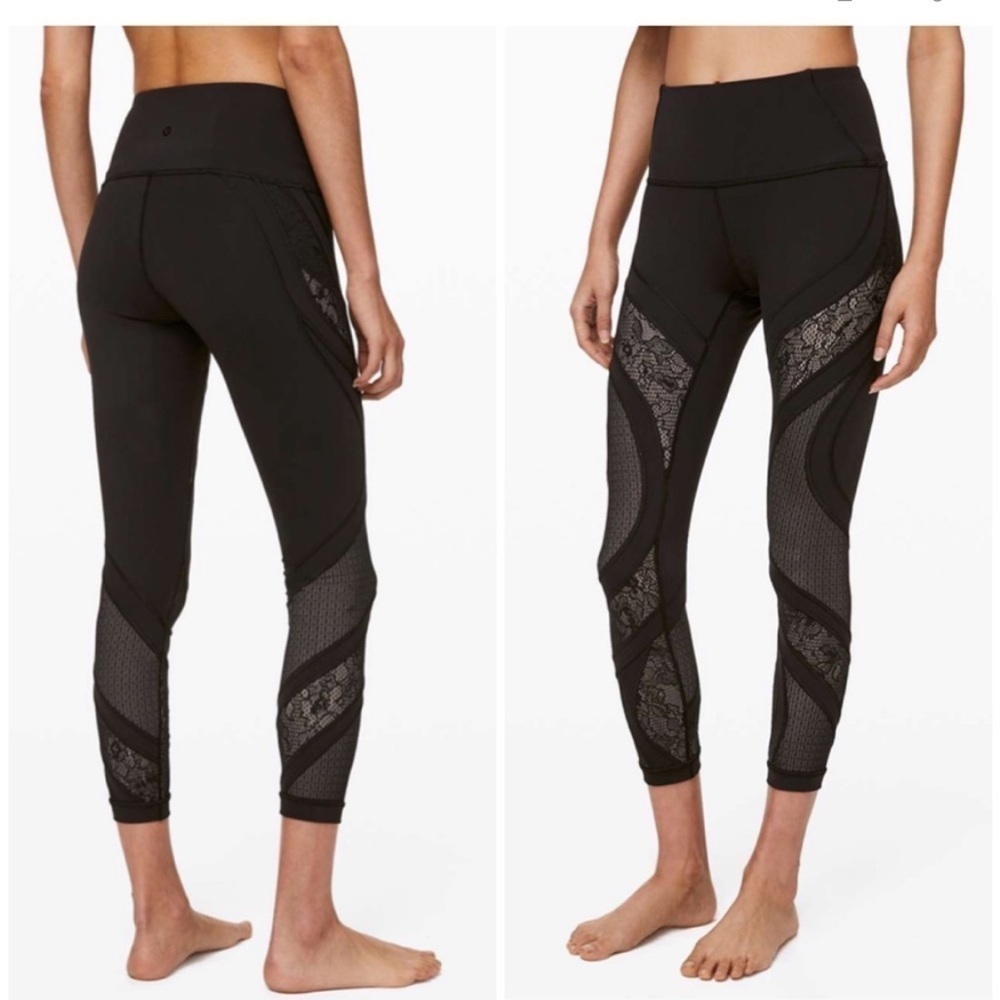 Lululemon Wunder Under High Rise Tight Lace SZ 2